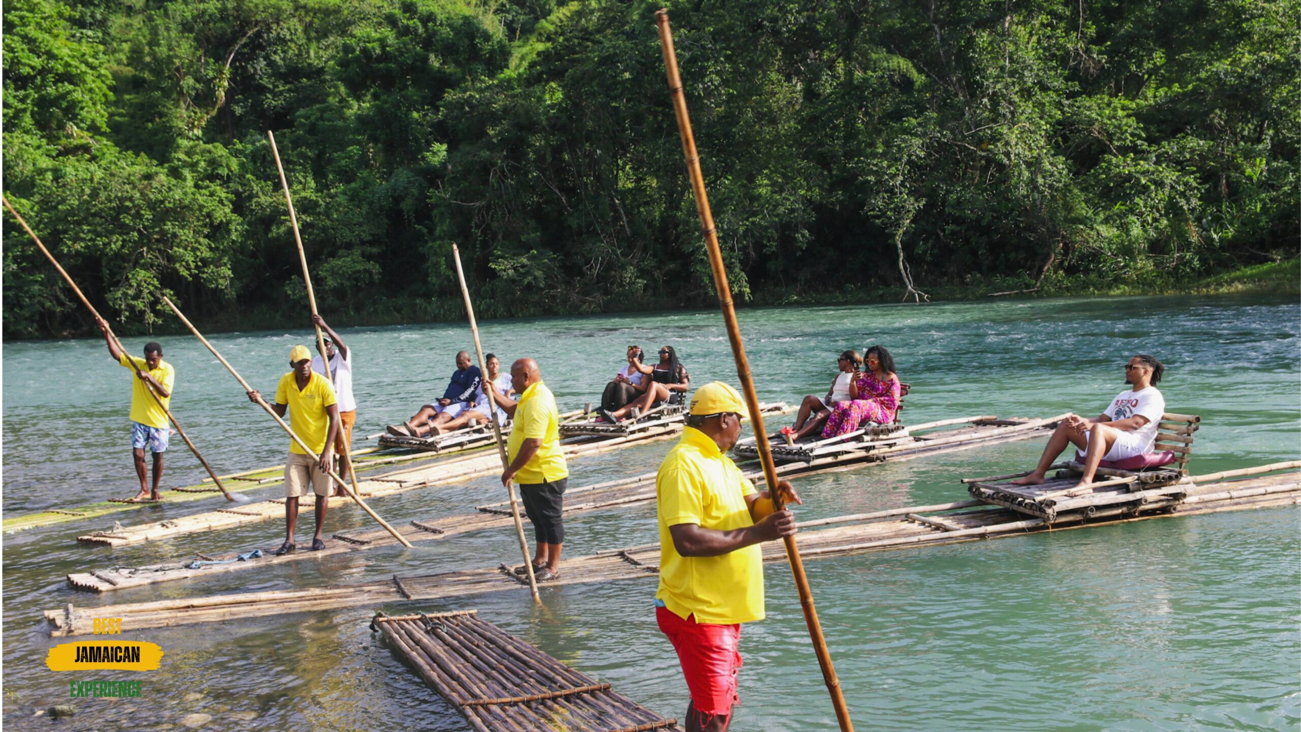 Bamboo raft on Rio Grande